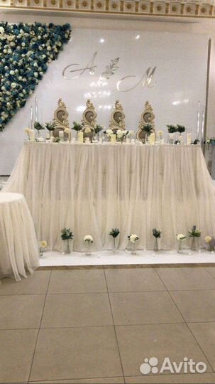 Оформление свадебного зала