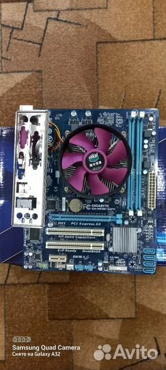 Материнская плата с процессором i3 кулер