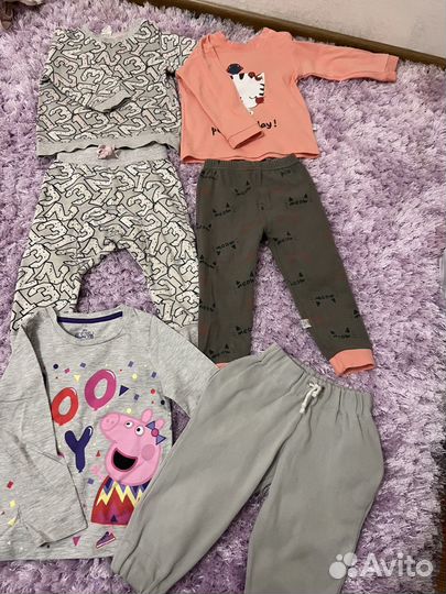 Детские вещи на девочку пакетом 86 92
