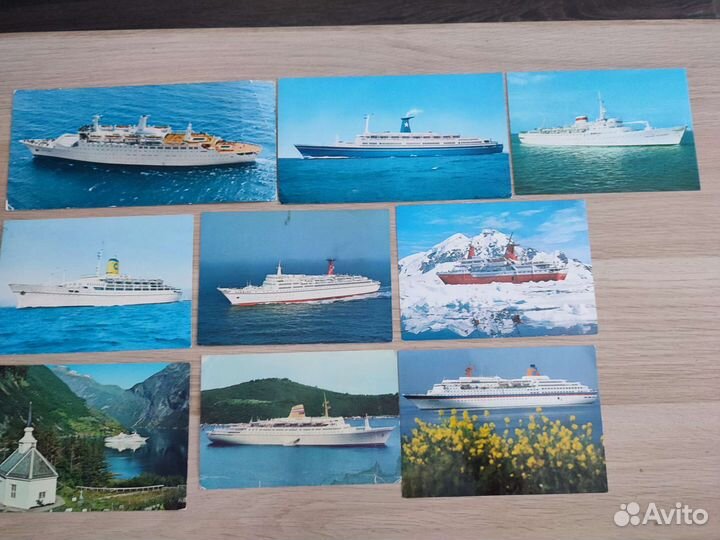 Открытки пароходы, теплоходы, ледокол