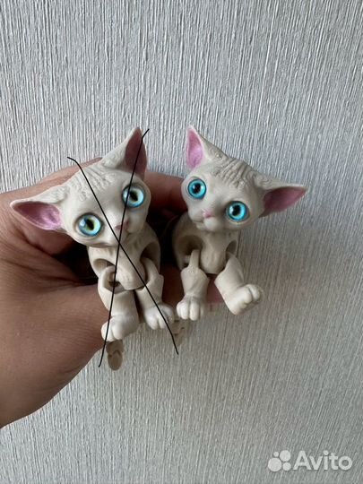 Котенок сфинкс 3d, игрушка 3Д печать