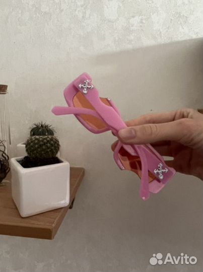 Очки Off White розовые