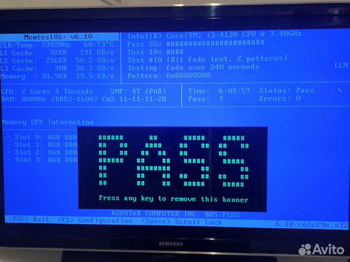 Kingston kvr16n11/8 ddr3 16gb 2x 8gb 1600Mhz