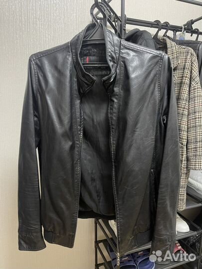 Кожаная куртка мужская