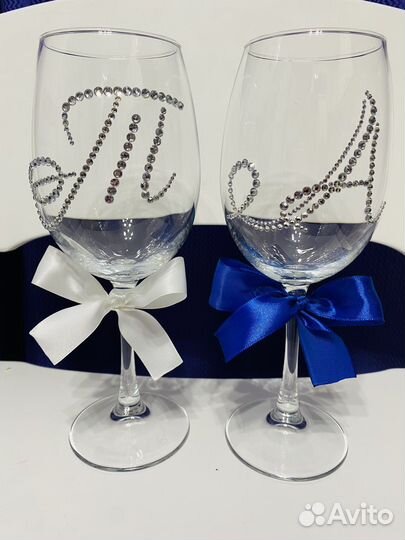 Бокалы со стразами