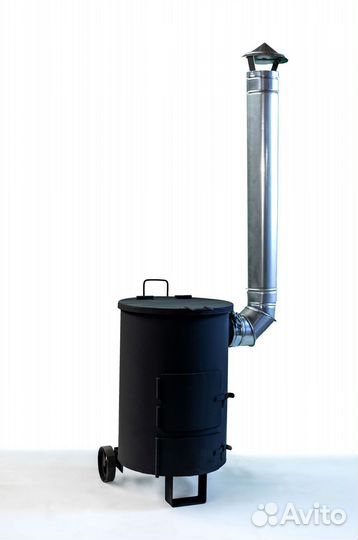 Печь для сжигания мусора Дымок 8-135 литров (5мм)
