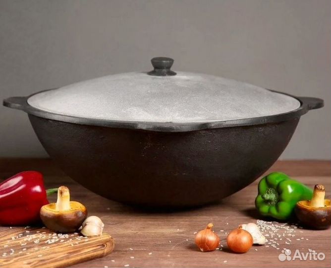 Казан чугунный узбекский