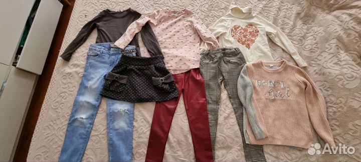 Одежда пакетом для девочки 122-128