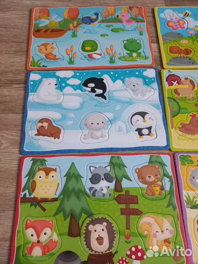 Сортер монтессори животные