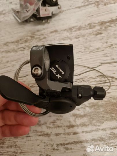 Манетка shimano slx и переключатель shimano lx