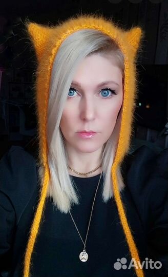 Котошапка чепчик ручной работы