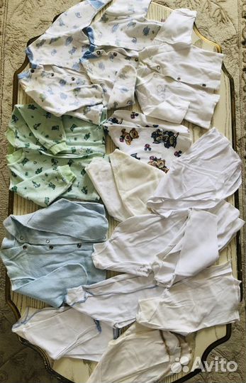 Большой пакет детских вещей от 0 до 6 мес