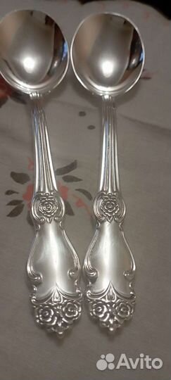 Ложки для салата Серебряная Роза мельхиоровые