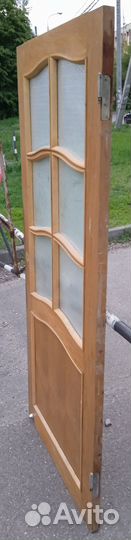 Дверь деревянная межкомнатная 200x90 со стеклом
