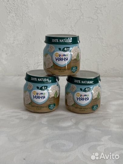 Детские пюре фрутоняня