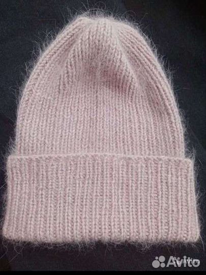 Шапка тыковка из пуха норки