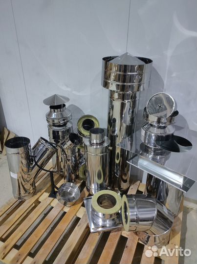 Дымоход 4 м Комплект Прямой Диаметр 130х220