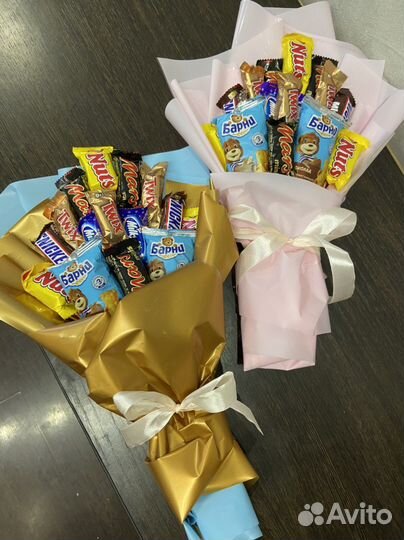 Вкусный букет из конфет, сладкий подарок