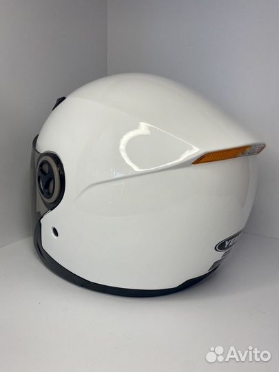 Шлем для скутера, электросамоката белый размер L