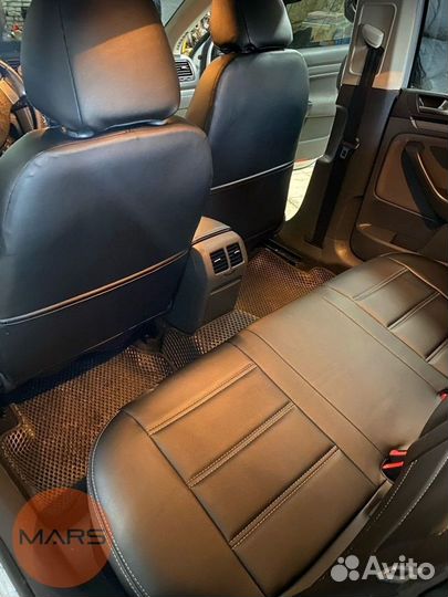 Авточехлы для Volkswagen Jetta из экокожи