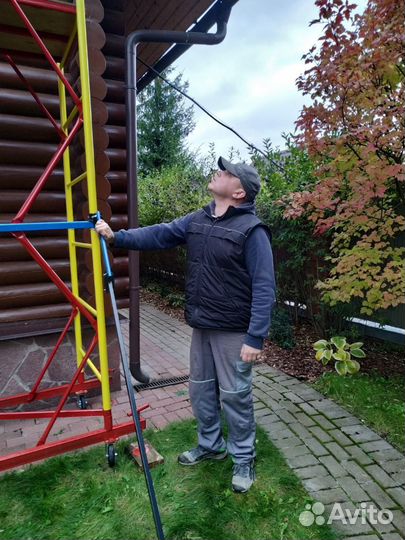 Покраска и шлифовка деревянного дома