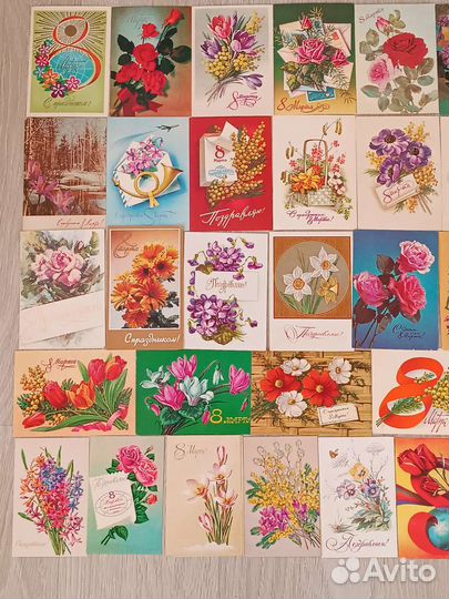 Открытки 8 марта чистые