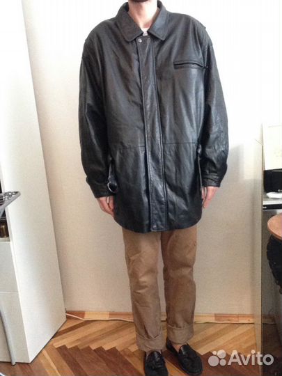 Кожаная куртка, черная thinsulate - wilsons