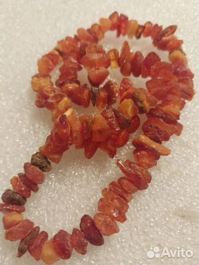 Натуральные янтарные бусы. СССР