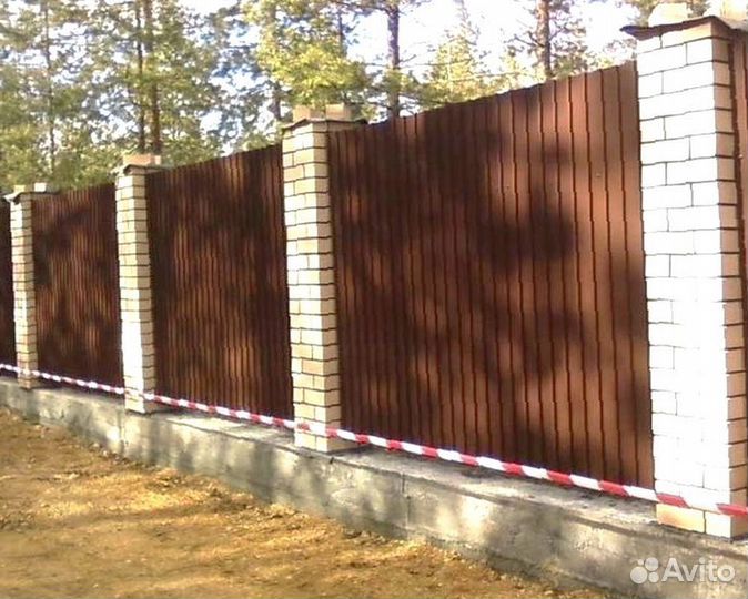 Забор из профнастила