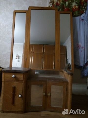 Винтажное зеркало трюмо,трельяж СССР