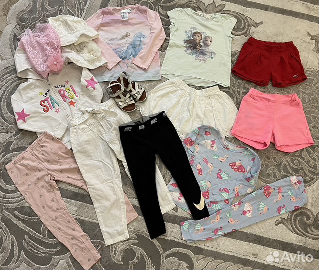 Вещи на девочку 4-5 лет пакетом