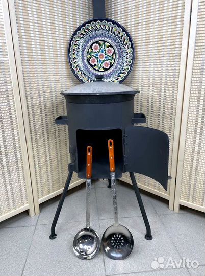 Казан с печкой 22 литра