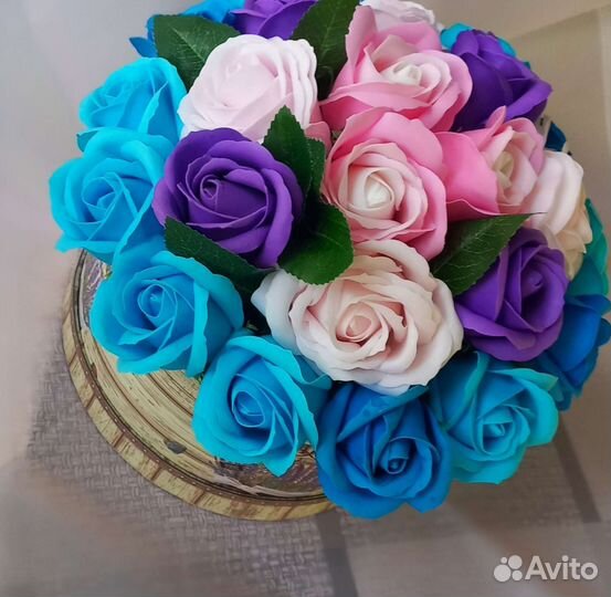 Букет из мыльных цветов