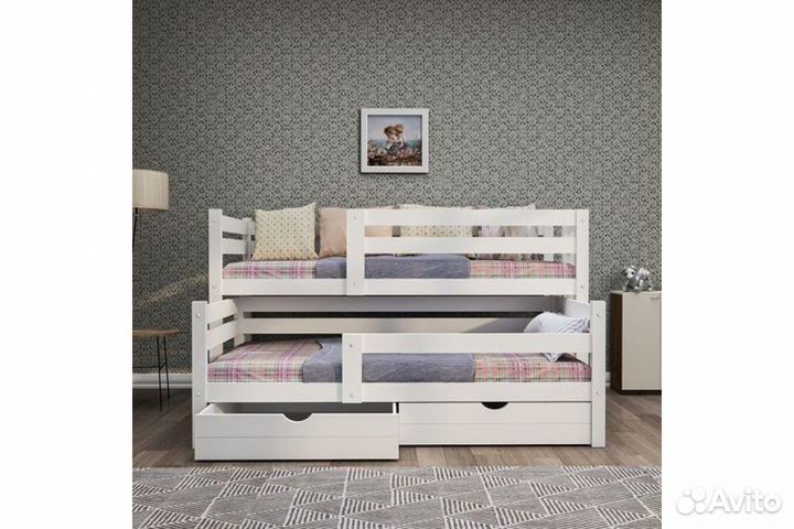 Детская кровать из березыдля 2 детей