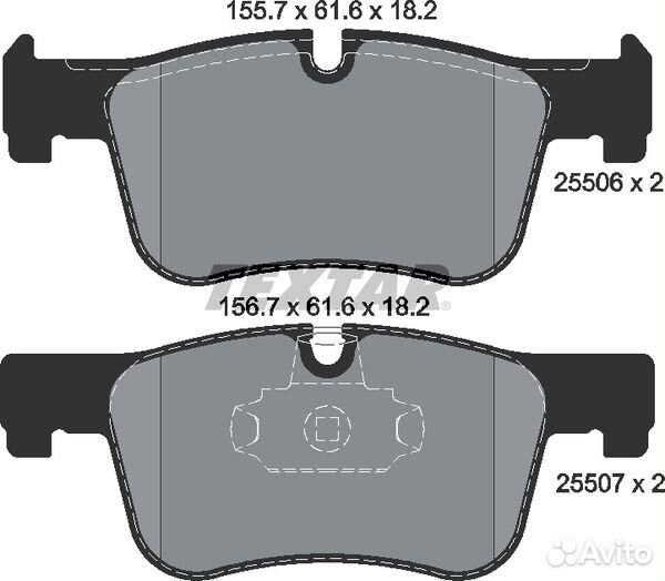 Колодки тормозные передние с противошумной пластин