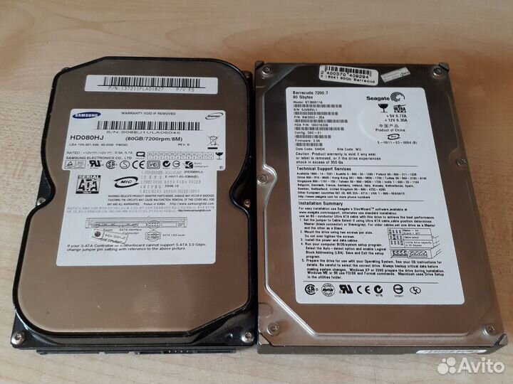 80Гб Жесткий диск 3.5