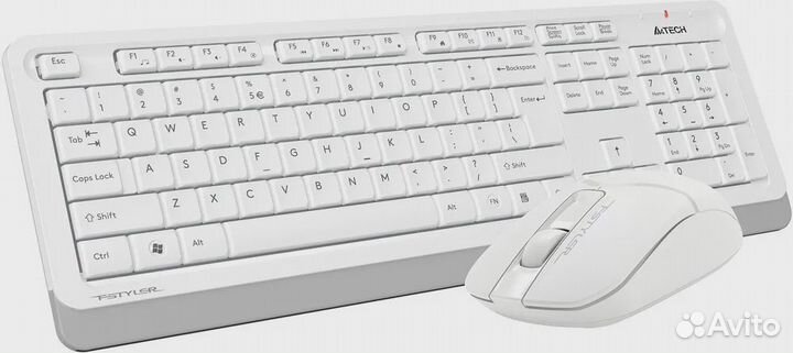 Комплект (клавиатура и мышь) A4tech FG1012 white