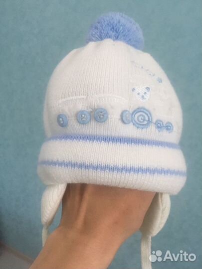 Шапка зимняя для новорождённого