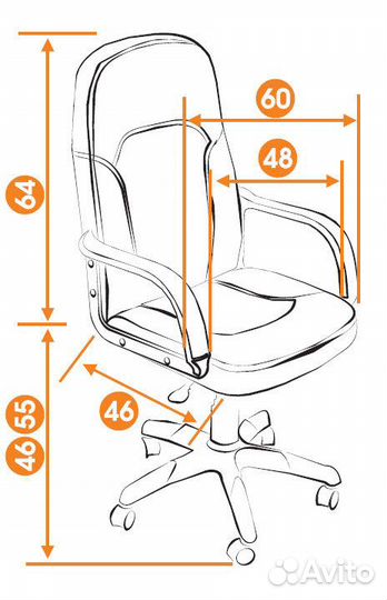 Кресло компьютерное parma Tetchair экокожа черный