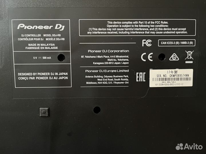 Dj контроллер pioneer DDJ - RB