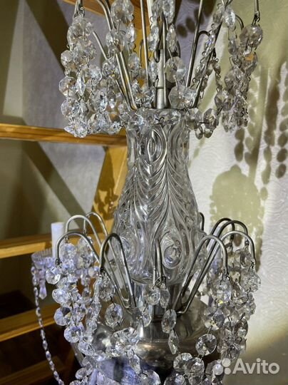 Люстра хрустальная времен СССР