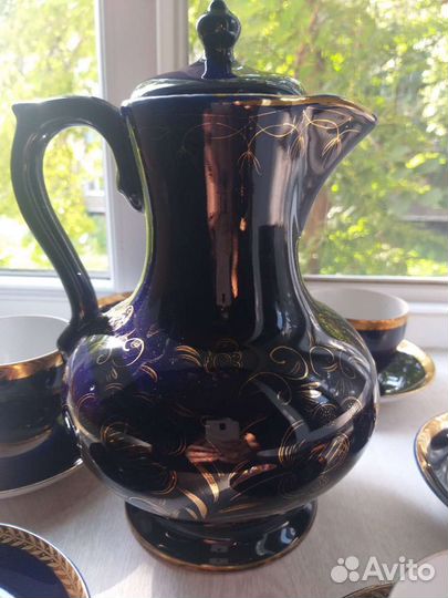 Чайные пары и кувшин кобальт