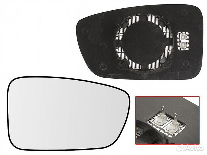 Полотно зеркала hyundai sonata VI 09-14 RH прав. с