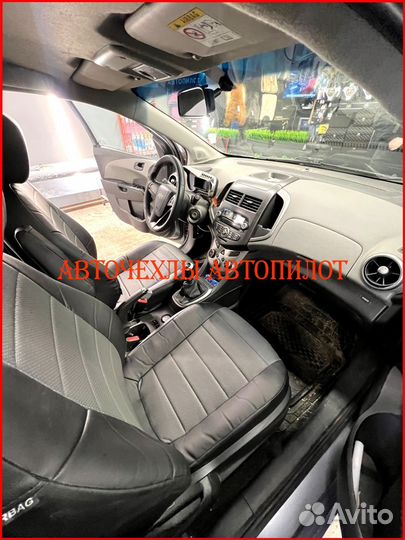 Чехлы Автопилот Chevrolet Aveo T300 из экокожи