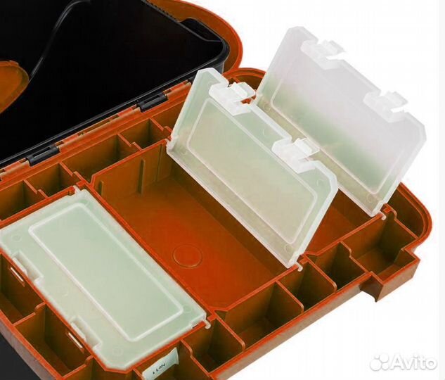 Ящик зимний FishBox 1 секц. (10л) оранжевый Helios