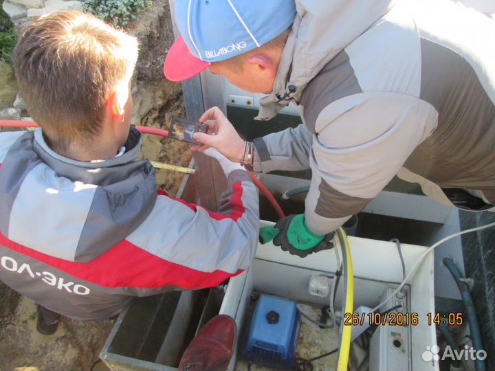 Обслуживание, ремонт септиков Топас и др