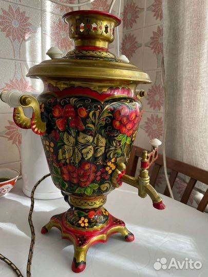 Самовар электрический расписной СССР