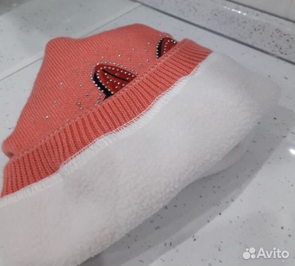 Шапка с утеплителем для девочки