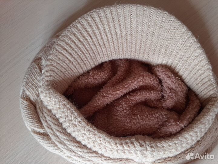 Кепка вязанная теплая, новая