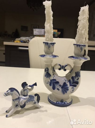 Фигурки гжель СССР